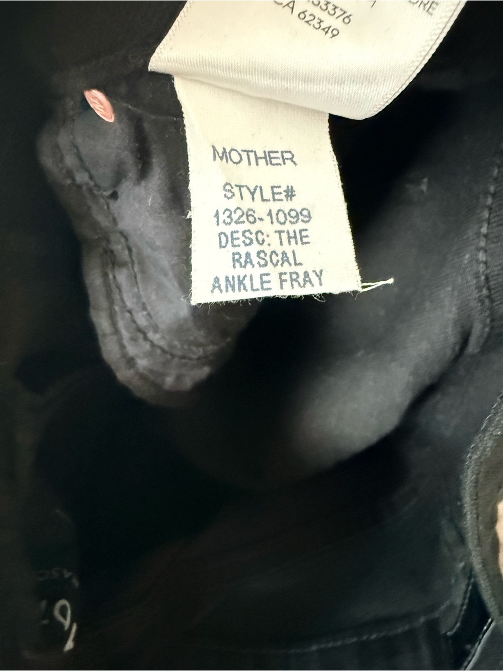 Mother The Rascal Ankle Frayed - Black - size 25 - Picture 4 of 5